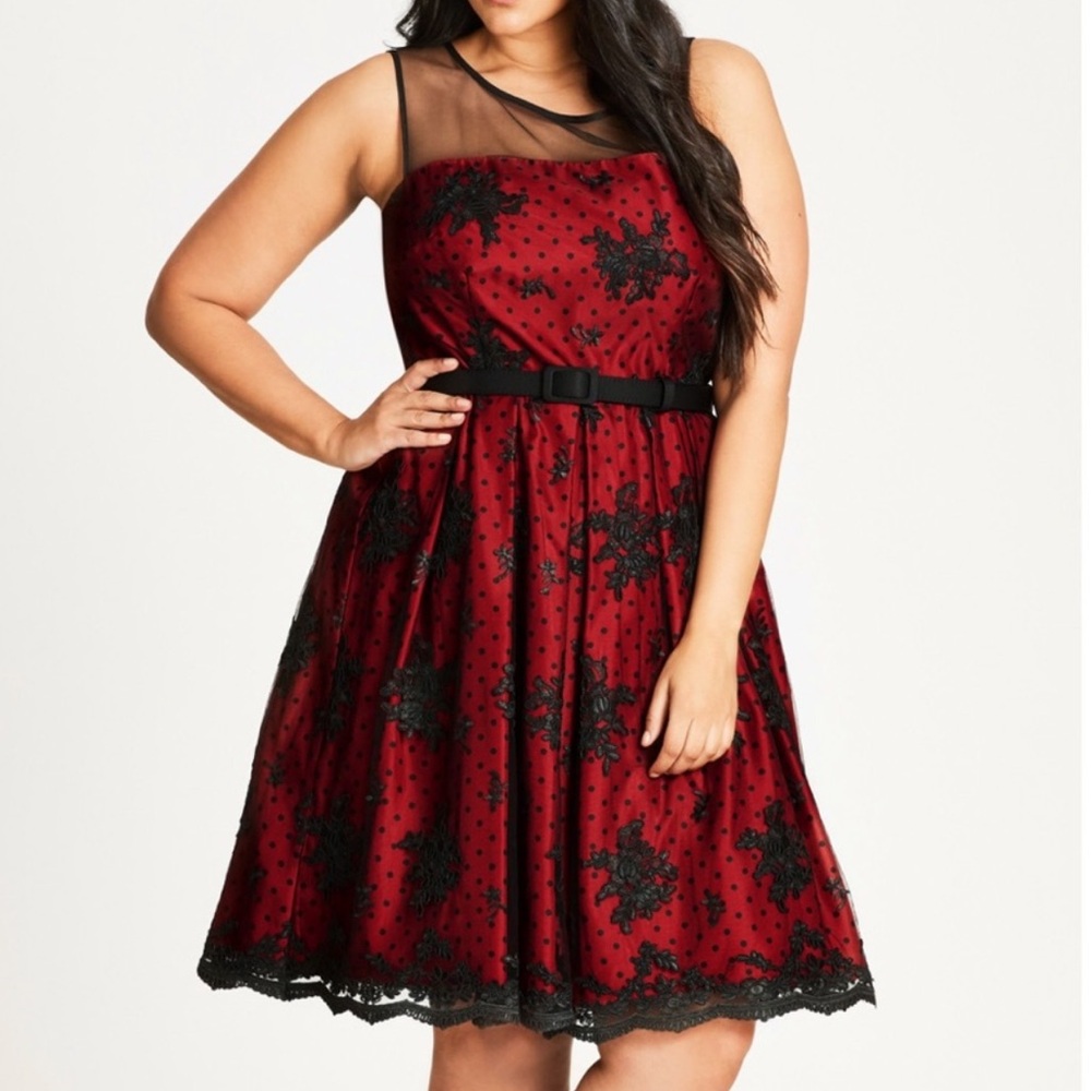 City Chic lace dress in sz 20W